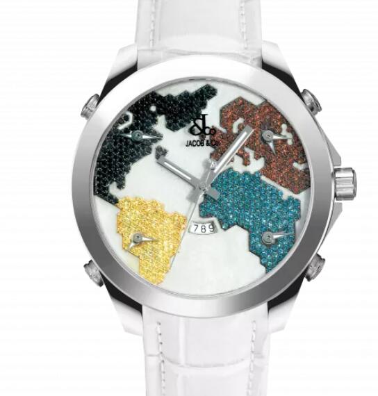 Jacob & Co. The Five Time Zone JC-47SGR - MULTICOLOR Replica Watch